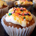 Pumpkin Cupcakes with Cheesecake Frosting