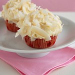 Coconut Cupcakes with White Chocolate Frosting