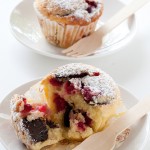 Raspberry  &  Chocolate Muffins