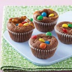 Easy Chocolate Muffins With Snickers and M&M’s