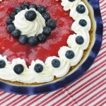 4th of July – Red White & Blue Strawberry Blueberry Pie
