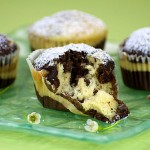 Black & White Marble Cupcakes With Pecans