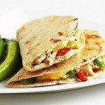 Quesadilla Recipe with Paneer Spinach & Roasted Peppers