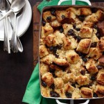 Bread Pudding With Rum Raisin Custard Sauce