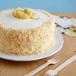 Pineapple Cake with Coconut Buttercream Frosting