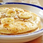 Banana Oatmeal Pancakes With Orange Maple Syrup