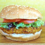 Spicy Sweet Potato Veggie Burger