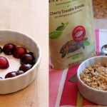 Quick & Easy Cherry Granola Crumble