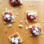 Appetizer Crisps with Cran-Apple Chutney & Aged Havarti